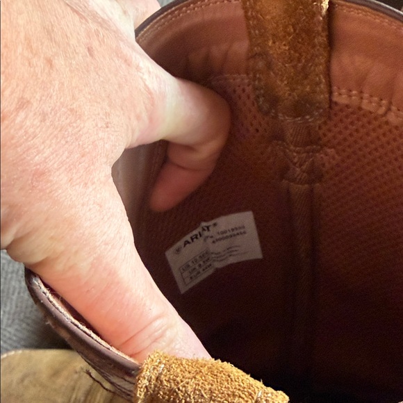 Ariat Camo Patriot Tan Distressed Men's Western Boots - Picture 7 of 10